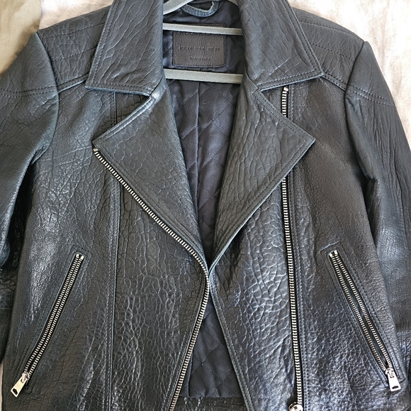 All Saints Pataya Biker leather jacket, medium - Picture 7 of 8